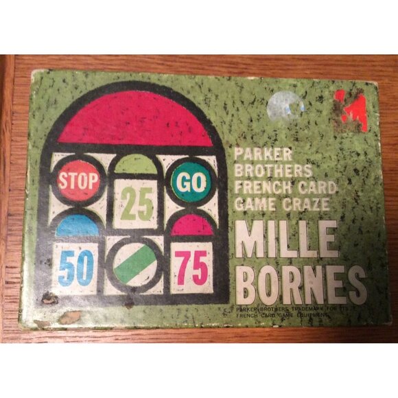 Vintage Mille Bornes French Card Game Parker Brothers 1962 1964 Collector Crafts - Picture 2 of 10